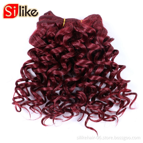 8inch 3 Bundles  kinky curly jerry curl weaveing  Hair Weft Natural Black Color 110g Afro Braiding Jerry Curl Extension Jerry